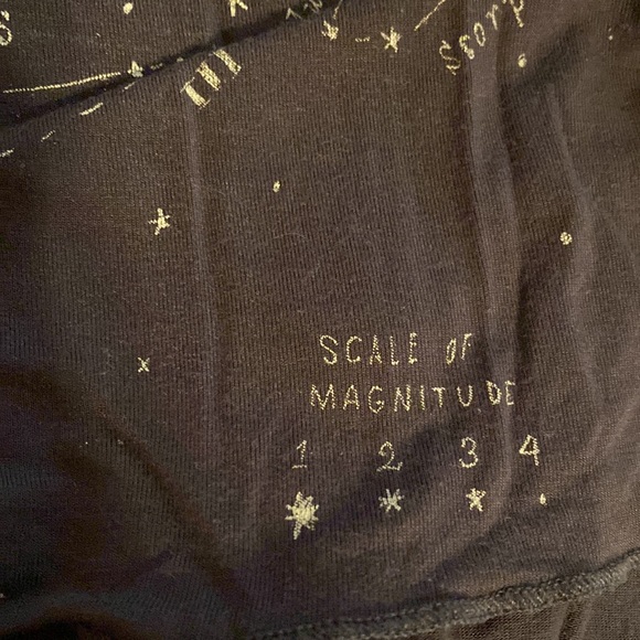 American Eagle Soft & Sexy Zodiac Tee Constellation Graphic Oversize Raw Hem Top - Picture 11 of 15